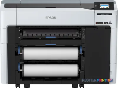 Epson SureColor SC-P6500D large-format printer front view with dual roll media loaded