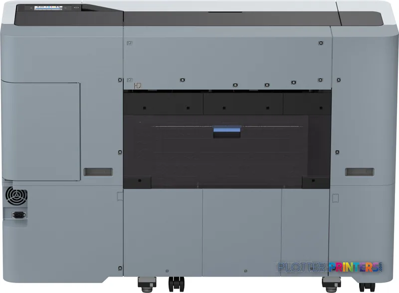 Epson SureColor SC-P6500D large-format printer product image, front view showing white and black chassis with paper feed slot