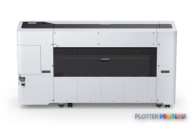 Epson SureColor T7770DL large-format printer product image showing white and black inkjet printer with open paper feed tray
