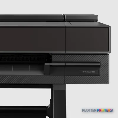 HP DesignJet T850 36-in Printer product detail view showing the printer's right side profile with control panel