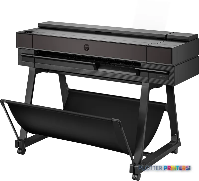HP DesignJet T850 36-in Printer product image showing front view of large-format printer on stand