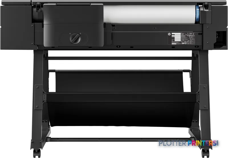 HP DesignJet T850 36-in Printer product image showing front view with paper roll loaded