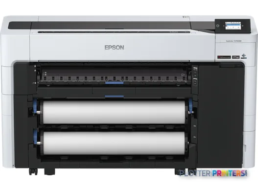 Epson C11CH82301A0 large format printer product image showing front view with dual roll feed system and touchscreen display