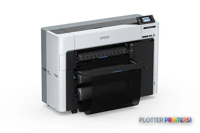 Epson SureColor P6570D large format printer product image showing white and black inkjet printer with open paper feed tray