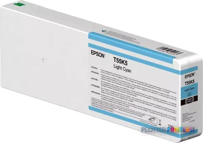 Epson Singlepack Light Cyan T55K500 UltraChrome HDX/HD 700ml