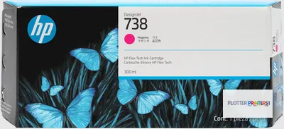HP 738 300-ml Magenta DesignJet Ink Cartridge