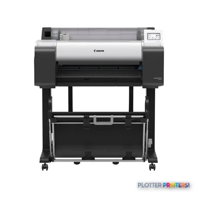 Canon imagePROGRAF TM-255 large-format printer product image showing front view with white and black design