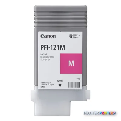 Canon PFI-121M Magenta Ink Cartridge, 130 ml (6267C001)