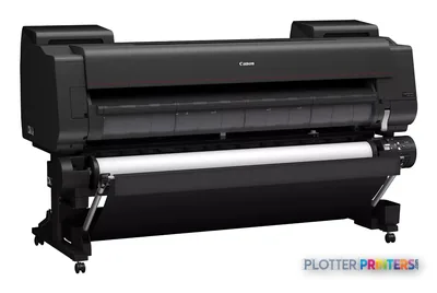 Canon imagePROGRAF PRO-6600 large format printer product image showing black printer with paper roll loaded