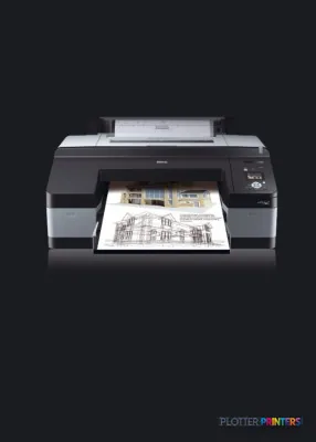 Epson Stylus Pro 4900 Designer Edition large-format printer with paper output tray extended