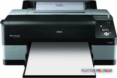Epson Stylus Pro 4900 Spectro Proofer Designer Edition large-format printer product image, front view with white paper loaded