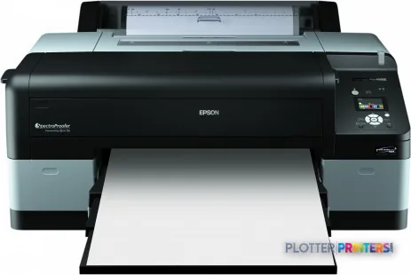 Epson Stylus Pro 4900 Spectro Proofer Designer Edition large-format printer product image, front view with white paper loaded