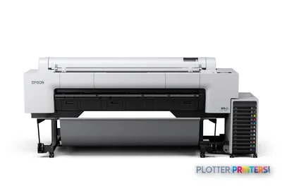 Epson SureColor P20570 large format printer product image showing white and black inkjet printer with roll feed system