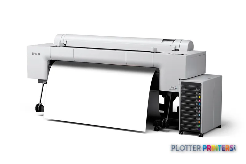 Epson SureColor P20570 large format printer product image showing white and black inkjet printer with paper feed