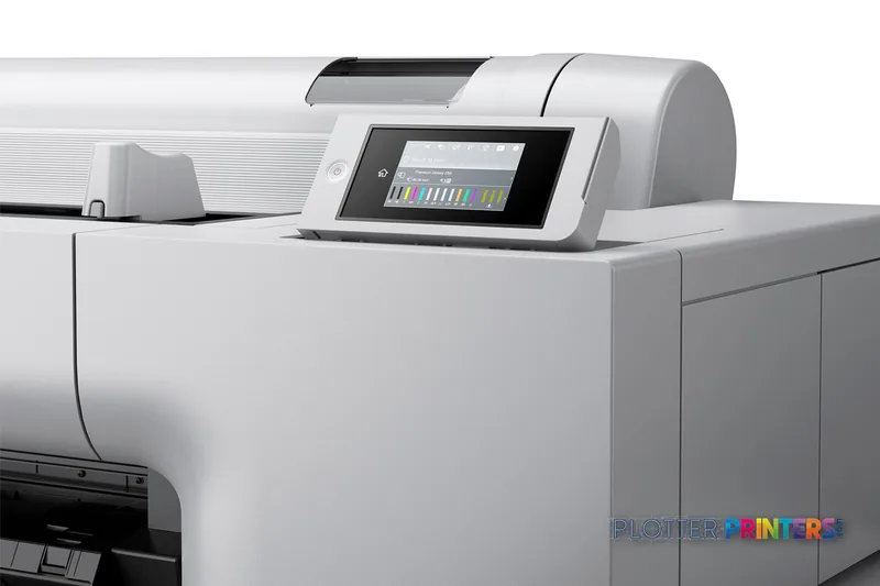 Epson SureColor P20570 large-format printer product image showing white and black inkjet printer with touchscreen display