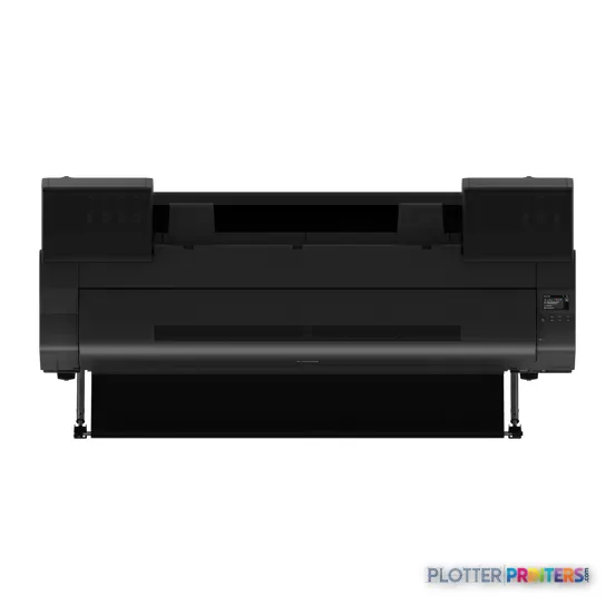 Canon imagePROGRAF GP-6600S large-format printer with stand, front product view showing black printer body