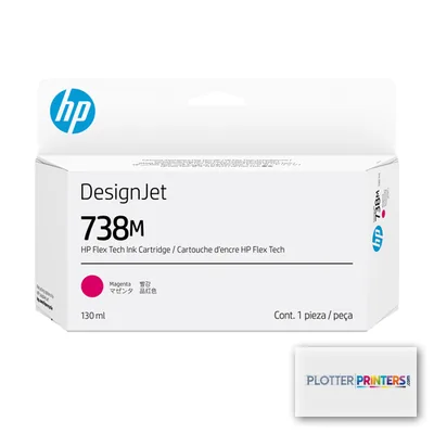 HP 738M 130-ml Magenta DesignJet Ink Cartridge print head Thermal inkjet