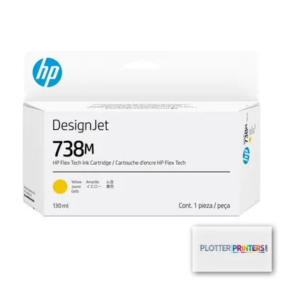 HP 738M 130-ml Yellow DesignJet Ink Cartridge print head Thermal inkjet