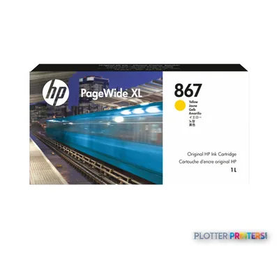 HP 867B 1-liter Yellow PageWide XL Ink Cartridge