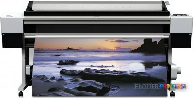 Epson Stylus Pro 11880 large-format printer with coastal landscape photo printing