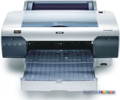 Epson Stylus Pro 4450 large-format printer product image showing front view with open output tray