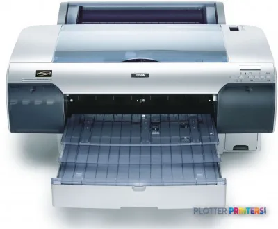 Epson Stylus Pro 4450 large-format printer product image showing front view with open paper tray
