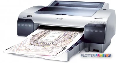 Epson Stylus Pro 4880 large-format printer with architectural drawing output