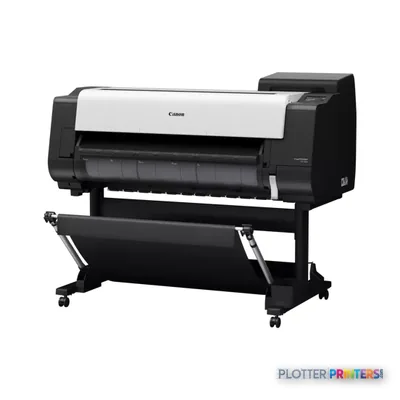 Canon imagePROGRAF TX-3200 large format printer product image showing black and white device on stand