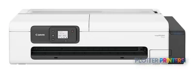 Canon imagePROGRAF TC-21 large format printer product image showing white and black inkjet device with control panel