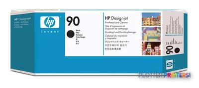 HP 90 Black DesignJet Printhead and Printhead Cleaner
