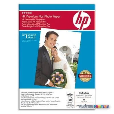 HP Premium Plus High-gloss Photo Paper-20 sht/A4/210 x 297 mm