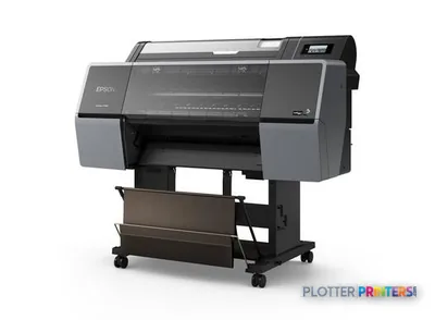 Epson SureColor P7300 large-format printer product image showing front view with stand