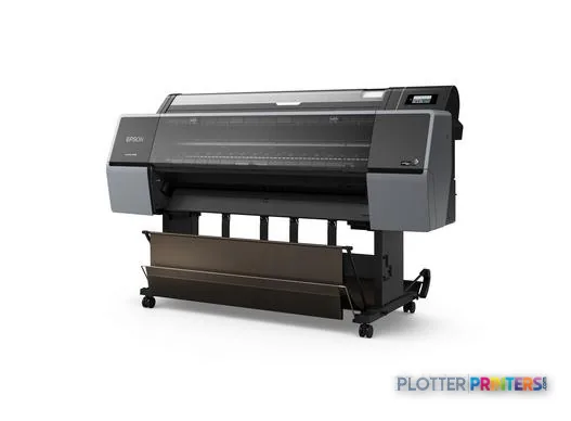 Epson SureColor P7300 large format printer product image showing black inkjet printer on stand