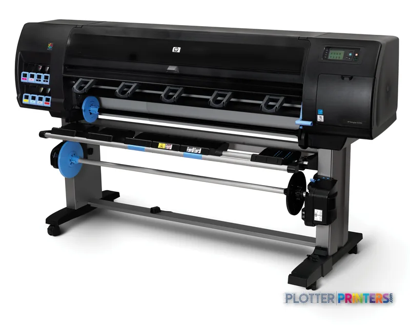 HP DesignJet Z6200 60-in Photo Printer with Encrypted Hard Disk product image showing front view of large-format printer wit…