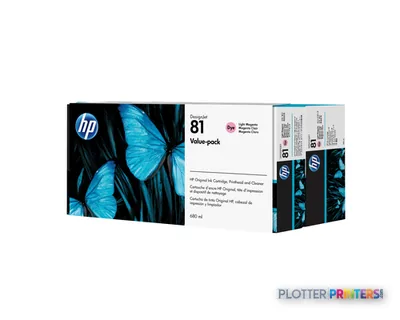 HP 81 Value Pack 680-ml Light Magenta DesignJet Dye Ink Cartridge and Printhead print head Thermal inkjet
