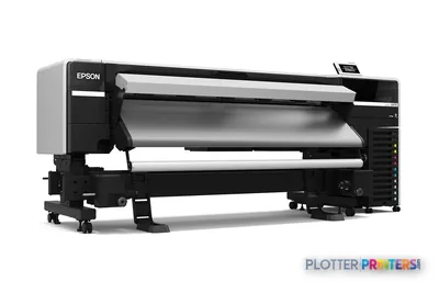 Epson S8170 large-format inkjet printer product image showing white and black unit with roll feed system