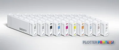 Epson SureColor SC-S70600 (8C) product image showing eight ink cartridges arranged in a row