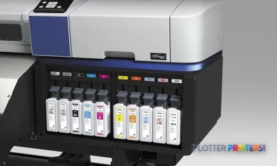 Epson SureColor SC-S70600 (8C) large-format printer product image showing front view with ink cartridge bay open