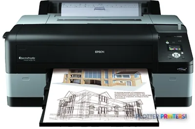 Epson Stylus Pro 4900 SpectroProofer large format printer product image showing black and grey inkjet printer with architect…