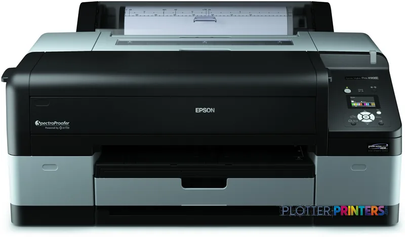 Epson Stylus Pro 4900 SpectroProofer large-format inkjet printer product image showing black and grey chassis with control p…