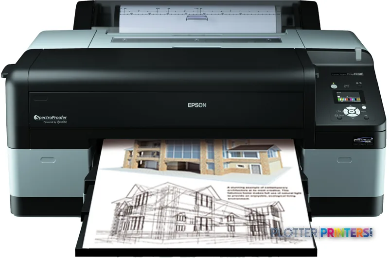 Epson Stylus Pro 4900 SpectroProofer large-format printer product image showing black and grey inkjet printer with architect…