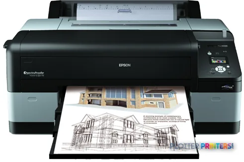 Epson Stylus Pro 4900 SpectroProofer large format printer product image showing black and grey inkjet printer with architect…