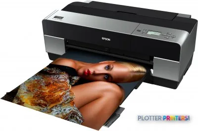 Epson Stylus Pro3880 Mirage Edition large-format printer with photo output showing warm-toned portrait print