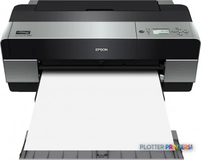 Epson Stylus Pro3880 Mirage Edition large-format printer product image showing front view with paper feed tray extended