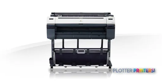Canon imagePROGRAF iPF760 large format printer product image showing front view with open paper tray