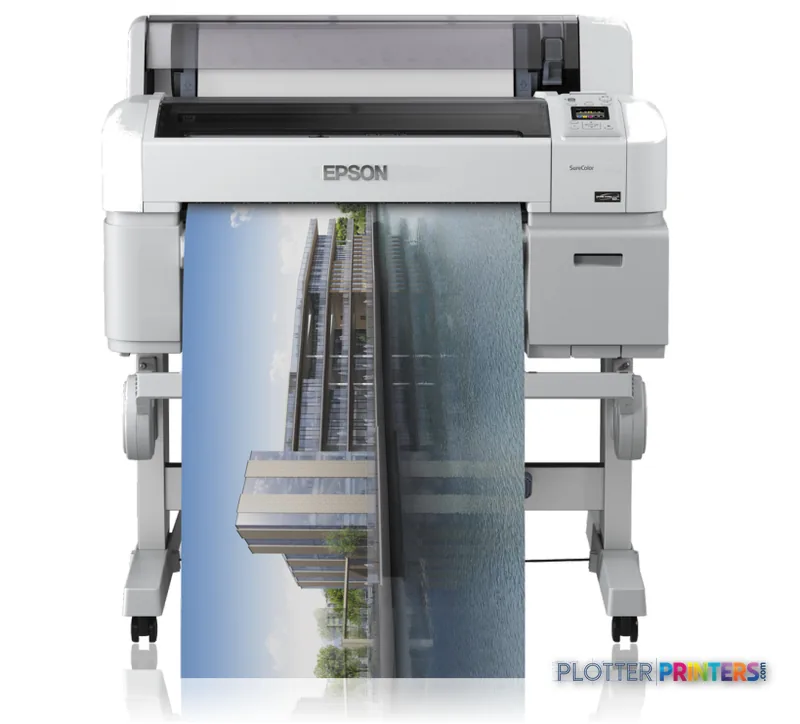 Epson SureColor SC-T3000 POS large-format printer with architectural photograph printing on roll media