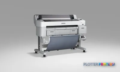 Epson SureColor SC-T5000 POS large-format printer product image, front view showing white and grey inkjet printer with roll…