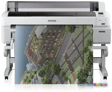 Epson SureColor SC-T7000 POS large-format inkjet printer with architectural rendering output