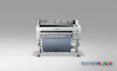 Epson SureColor SC-T7000 POS large-format printer product image, front view showing grey and white body with paper roll load…