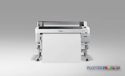 Epson SureColor SC-T7000 POS large-format printer product image showing front view with white body and grey top panel